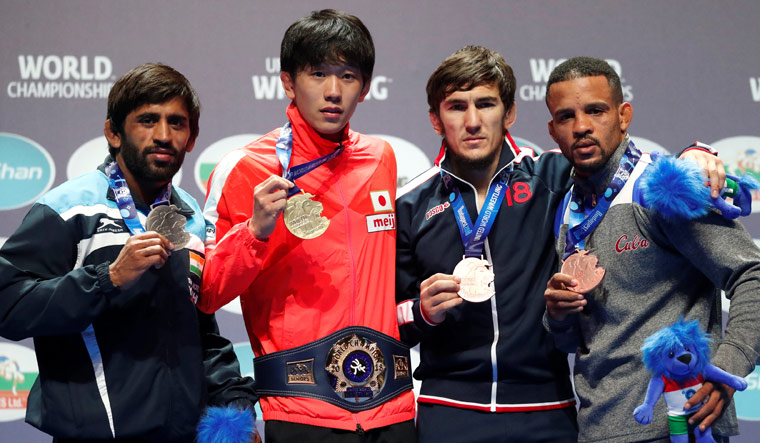 Bajrang Punia: “I guess I’ve to be satisfied with a silver medal.”