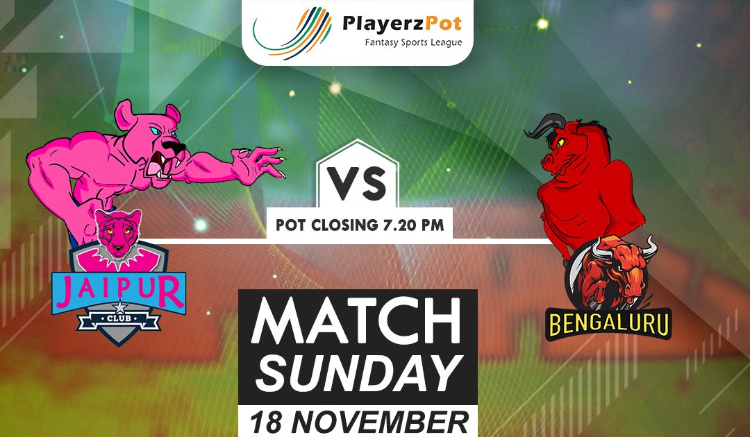 PlayerzPot Kabaddi Prediction: Jaipur vs Bengaluru | Match 70