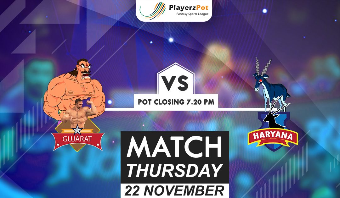 PlayerzPot Kabaddi Prediction: Gujarat vs Haryana | Match 76