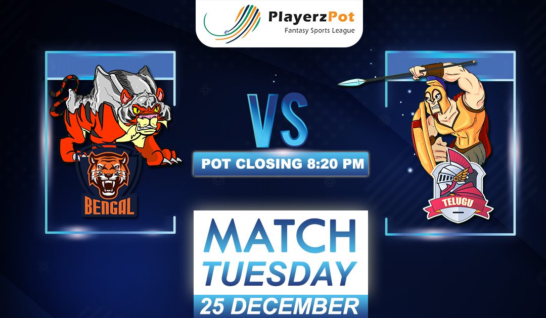 PlayerzPot Kabaddi Prediction: Bengal vs Telugu | Match 128 |