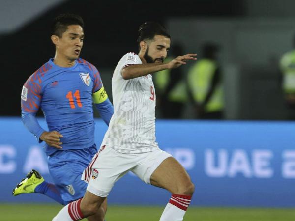 AFC Asia Cup : UAE beats India 2-0 to lead the Asian Cup Group