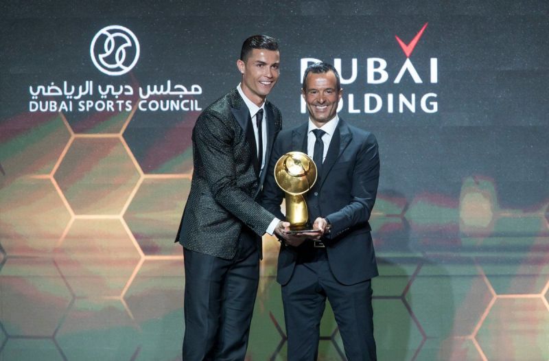 Cristiano Ronaldo wins the best player Globe Soccer Award