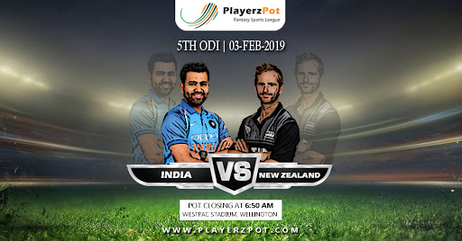 PlayerzPot Cricket Prediction: India vs New Zealand | 5th ODI |