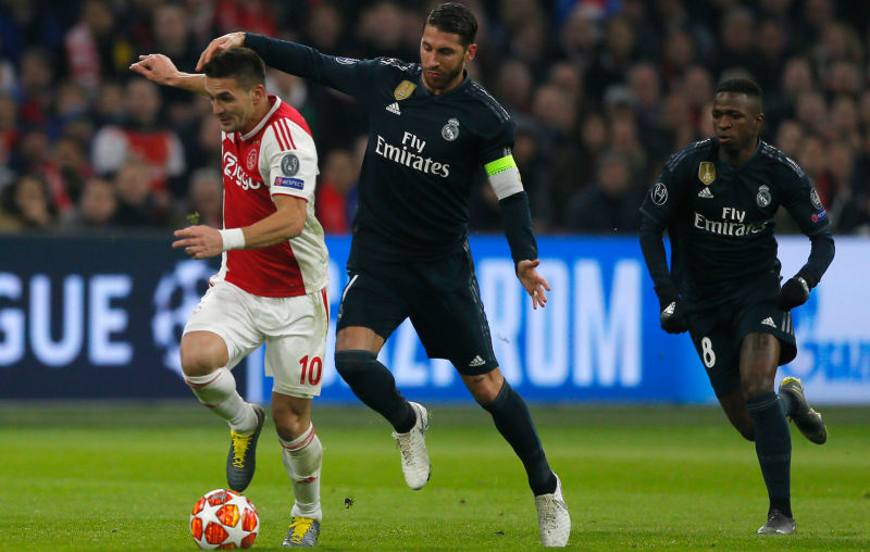Sergio Ramos denies he got a yellow card on purpose against Ajax