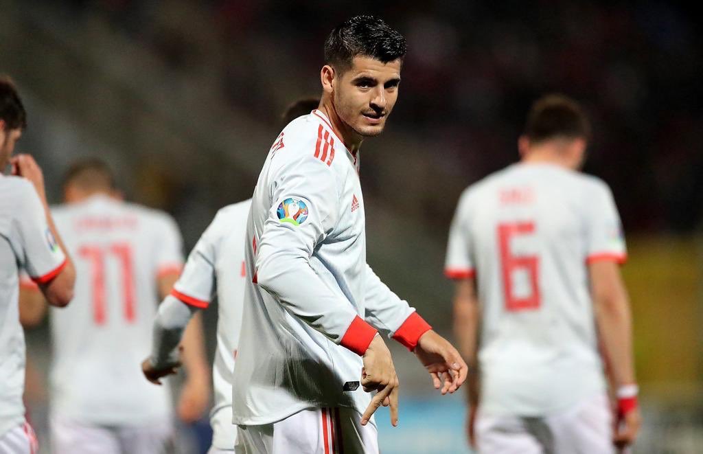 Morata double gives Spain victory over Malta.