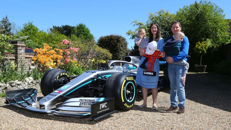 Mercedes sent F1 car to the cancer-stricken boy who inspired Hamilton!