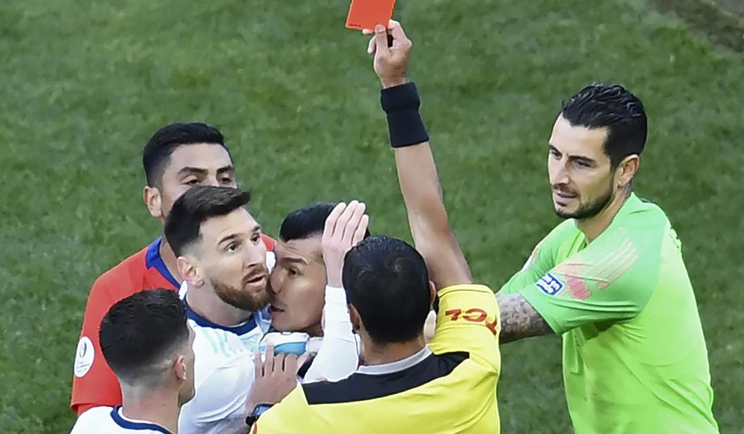 Lionel Messi faces ban and fine for Copa America red card