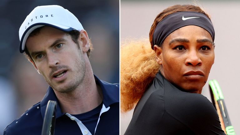 Serena Williams says,” I’m available” to partner Andy Murray at Wimbledon