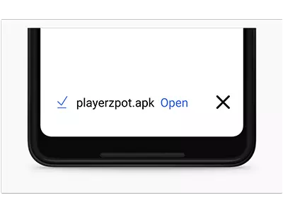 Open playerzpot apk files on your phone
